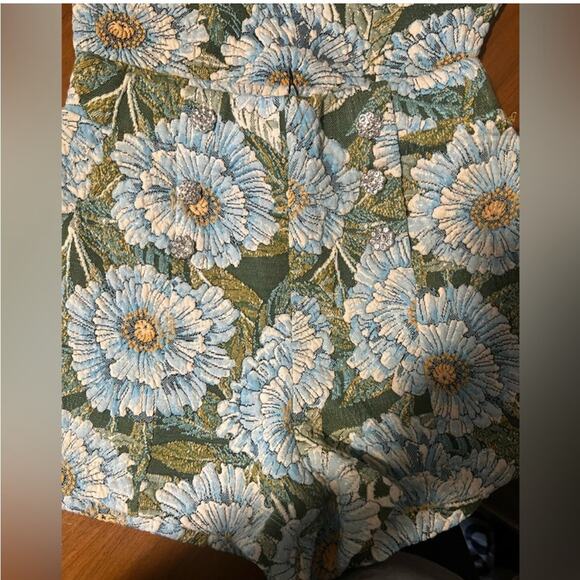 Zara Blue High Waist Shorts Set Size Small NWOT - Picture 8 of 9